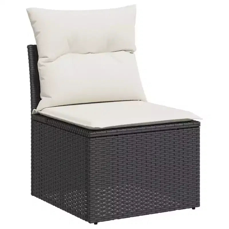 vidaXL Spacious Modular Outdoor Sofa Set with Removable Cushions