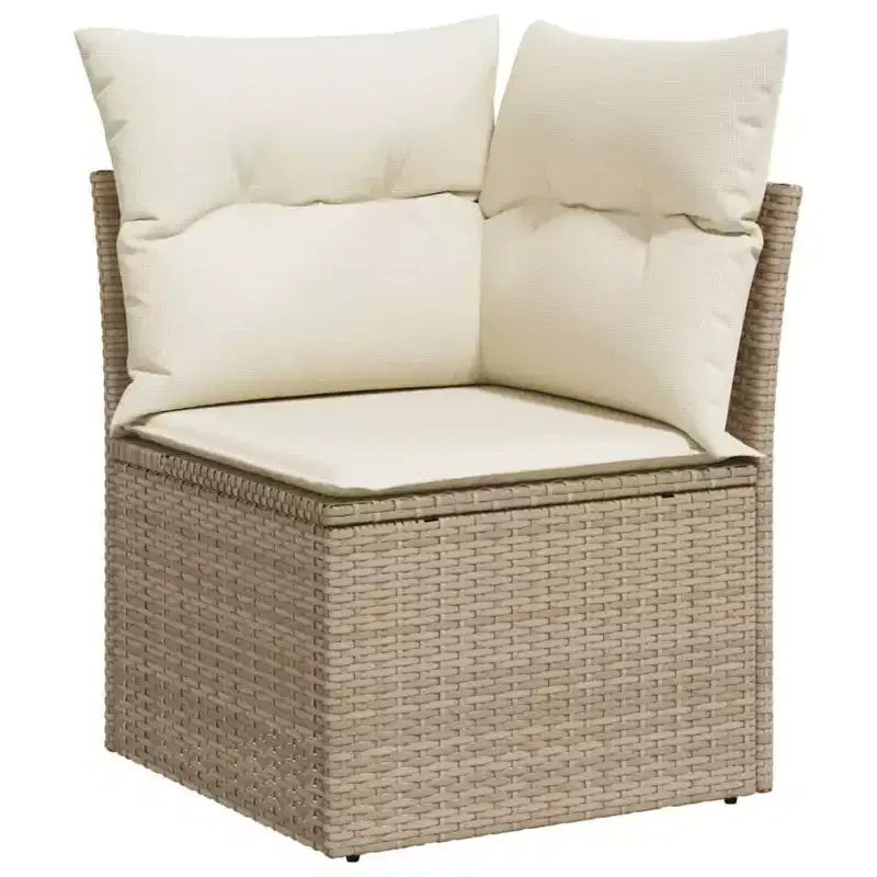 vidaXL Spacious Modular Outdoor Sofa Set with Removable Cushions