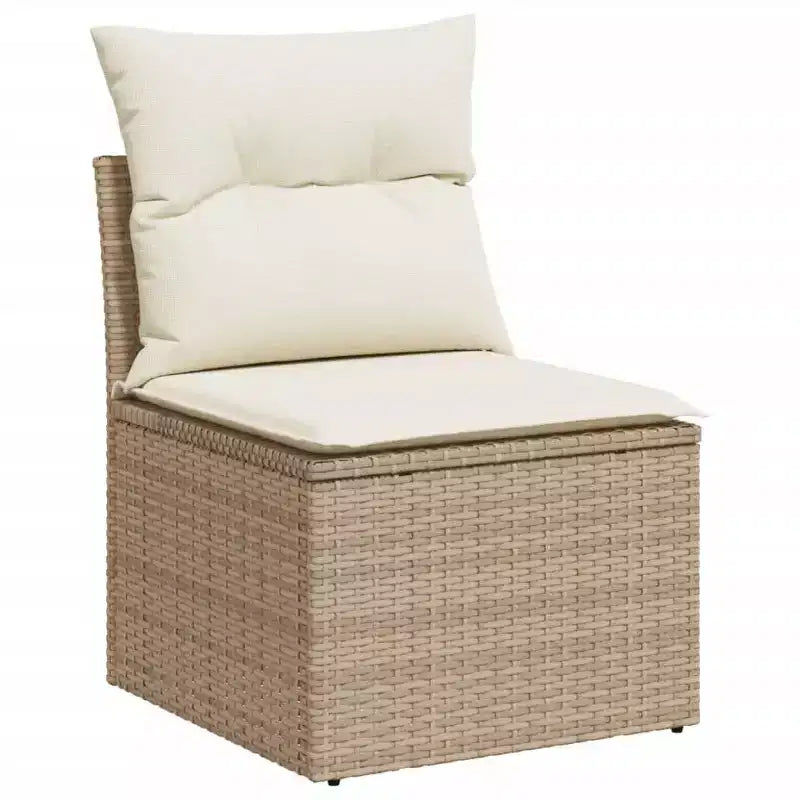 vidaXL Spacious Modular Outdoor Sofa Set with Removable Cushions