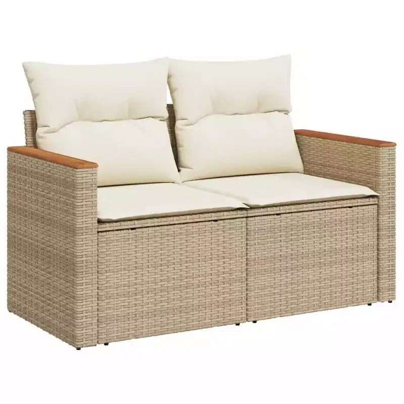 vidaXL Spacious Modular Outdoor Sofa Set with Removable Cushions