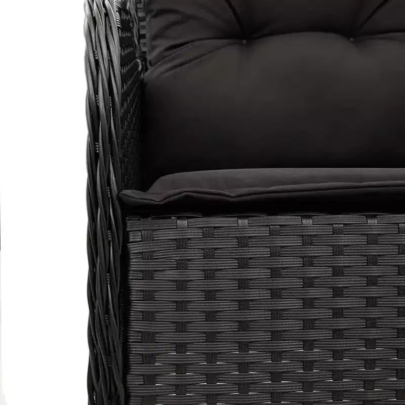 vidaXL Rectangular Garden Dining Set Poly Rattan