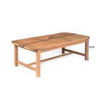 Christopher Knight Home Ximena 4-delige landelijke terrasmeubelset van acaciahout en wicker, met salontafel met lattenblad