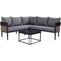 Harrison 4 Piece Patio Seating Set - Indoor/Outdoor - PAT7744 - Safavieh
