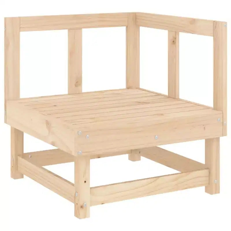 vidaXL Patio Lounge Set Outdoor Garden Furniture Set 5 Piece Solid Wood Pine
