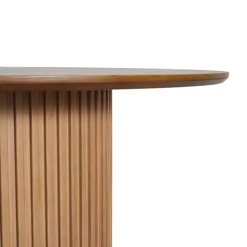 Christopher Knight Home Shankar moderne ronde eettafelset met 5 delen en stoelen met bekleding van rubberhout