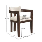 Christopher Knight Home Shankar moderne ronde eettafelset met 5 delen en stoelen met bekleding van rubberhout