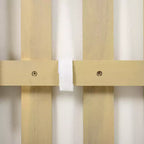 ModernLuxe 4/5-delige loungeset voor buiten, hoekbankgroep van acaciahout en wicker met waterdichte kussens, licht teak/crème