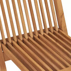 vidaXL Outdoor Dining Set Teak Solid teak wood Medium Foldable
