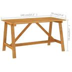 vidaXL Outdoor Dining Set Solid Acacia wood Medium Seats Many