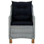 vidaXL 7 Piece Patio Dining Set Light Gray