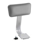 2-Pack 30" Padded Bar Stool with Backrest – Gray Vinyl, Steel Frame, 300 lbs Capacity
