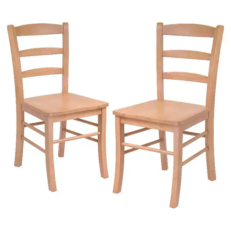 3-delige Hannah-eetkamerset van hout/licht eiken - Winsome
