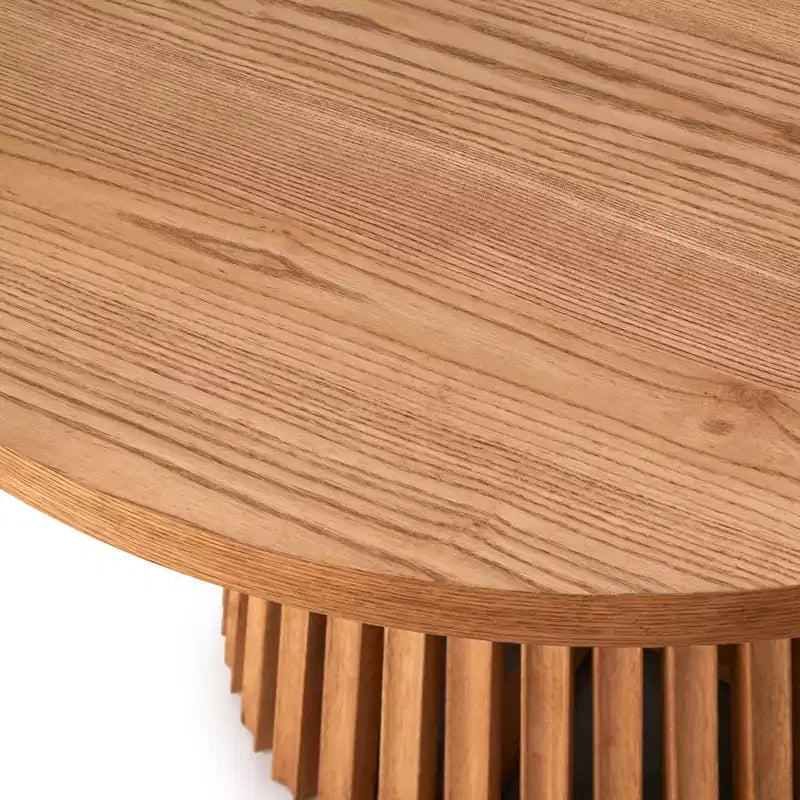 Buylateral 5pc 45" Morena Modern Round Dining Set Light Walnut