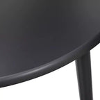 Buylateral 3pc 42" Florence Farmhouse Round Dining Set with Solid Wood Chairs Black