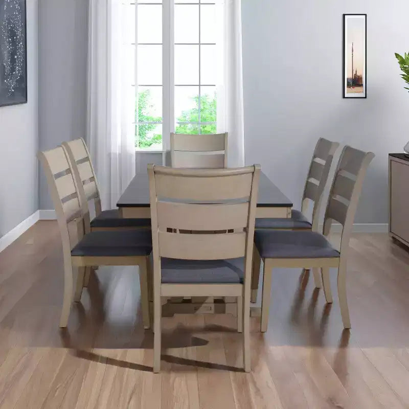 Home Design 7pc Talon Dining Set Gray