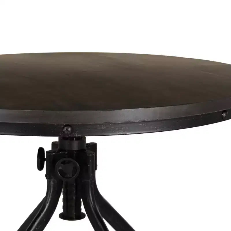 Powell 5pc Tormo Adjustable Round Counter Height Barstool Dining Set Gray