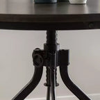 Powell 5pc Tormo Adjustable Round Counter Height Barstool Dining Set Gray