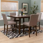 Powell 5pc Barnes Counter Height Dining Set Brown