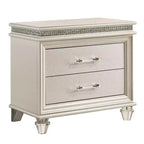 2pc Granite Nightstand and Dresser Set Pearl White - HOMES: Inside + Out