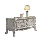 Acme Furniture 31" Dresden Desks Bone White Finish : Wood Composite, Open Storage Shelf, No Tools Assembly
