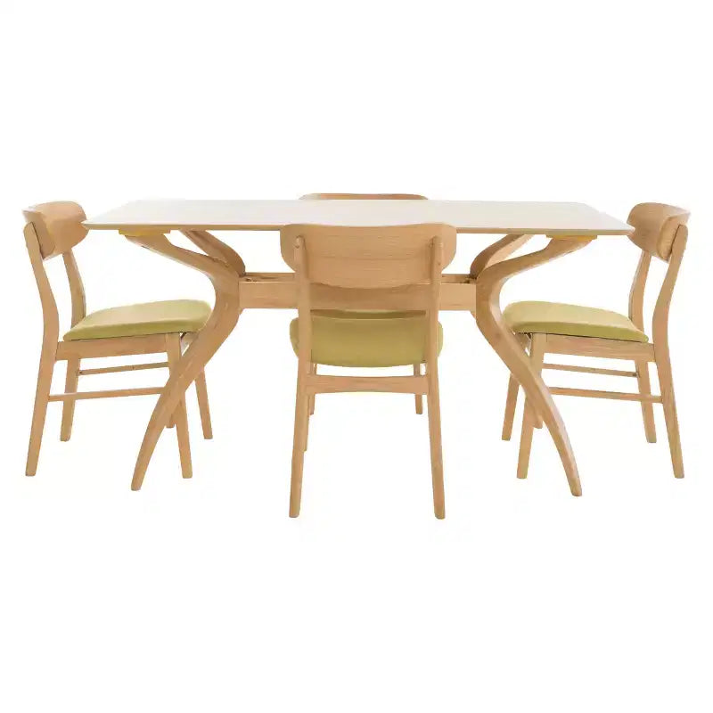 5-delige 60-inch eetkamerset met gebogen poten - Christopher Knight Home