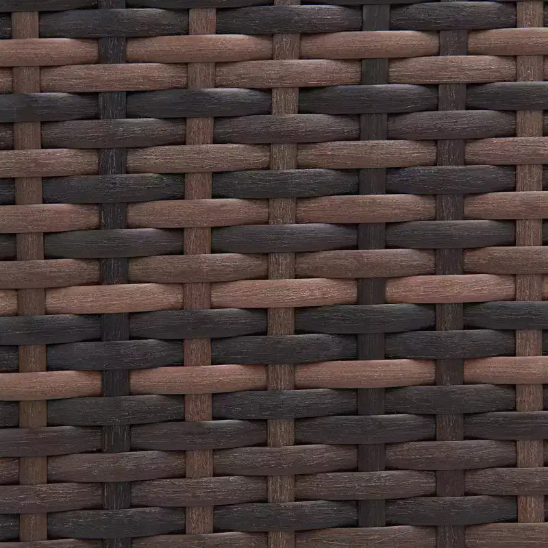 3-delige loungeset voor de tuin van wicker met kussens - EDYO LIVING