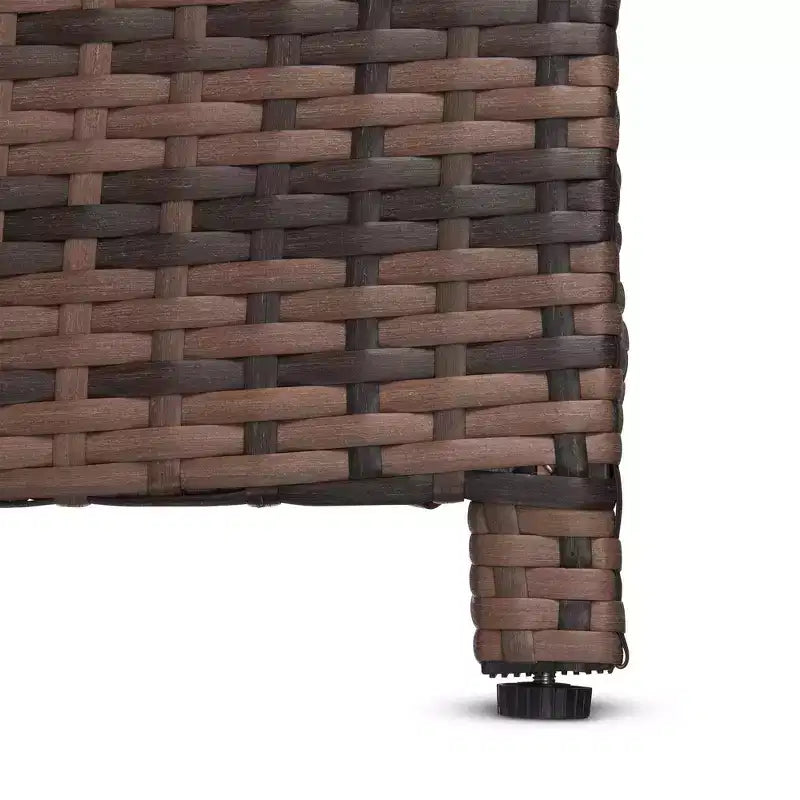 3-delige loungeset voor de tuin van wicker met kussens - EDYO LIVING