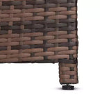 3-delige loungeset voor de tuin van wicker met kussens - EDYO LIVING