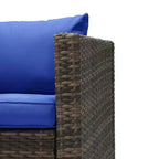 3-delige loungeset voor de tuin van wicker met kussens - EDYO LIVING