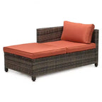3-delige loungeset voor de tuin van wicker met kussens - EDYO LIVING