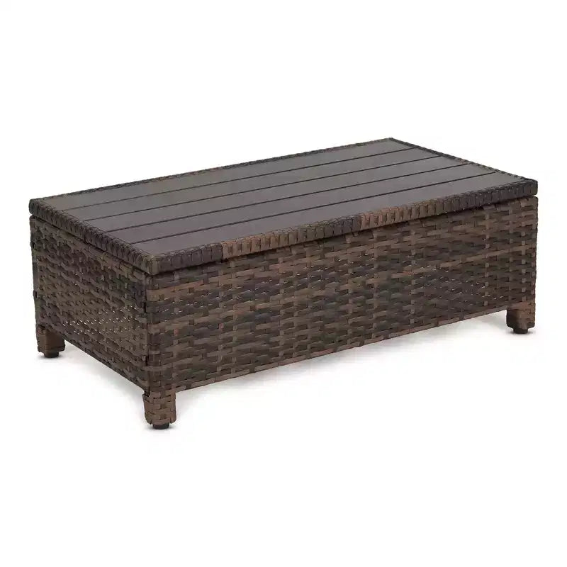 3-delige loungeset voor de tuin van wicker met kussens - EDYO LIVING