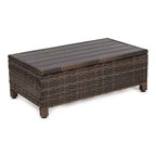 3-delige loungeset voor de tuin van wicker met kussens - EDYO LIVING