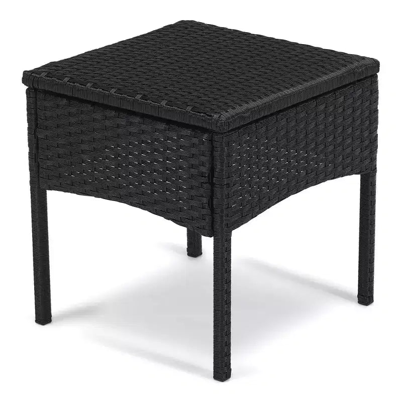 EDYO LIVING 3-delige loungeset van wicker voor terras en buiten