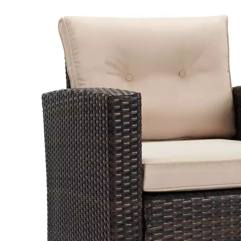 4-delige rotan loungeset voor buiten – EDYO LIVING