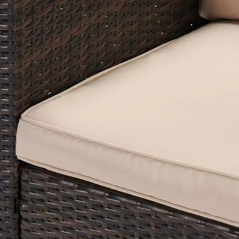 4-delige rotan loungeset voor buiten – EDYO LIVING