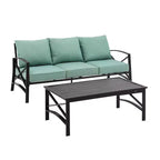 Crosley 2pc Kaplan Outdoor Sofa Set