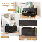 Fabric Dresser Tower with Foldable Drawers – 6 or 8 Drawer Storage Organizer