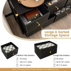 Fabric Dresser Tower with Foldable Drawers – 6 or 8 Drawer Storage Organizer