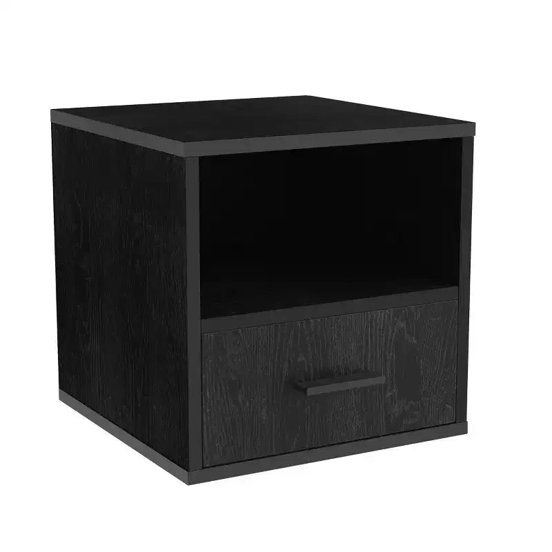 Stackable Cube End Table with Drawer