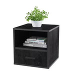Stackable Cube End Table with Drawer