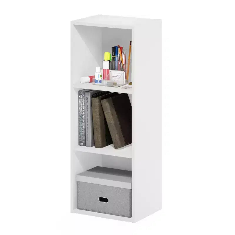 3-Tier Open Bookcase Storage Shelf Organizer