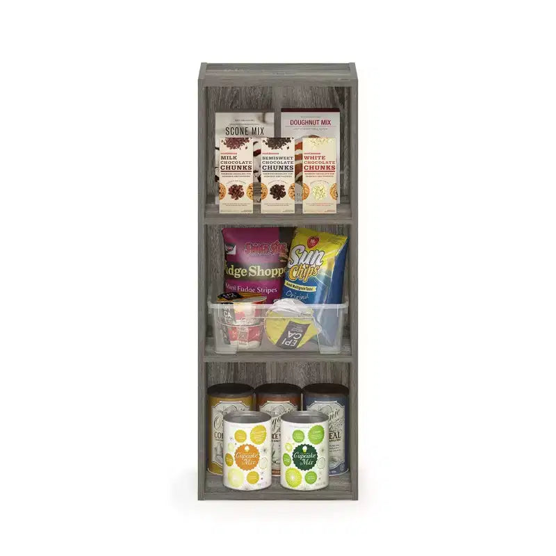 3-Tier Open Bookcase Storage Shelf Organizer