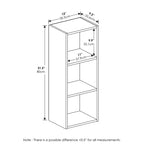3-Tier Open Bookcase Storage Shelf Organizer