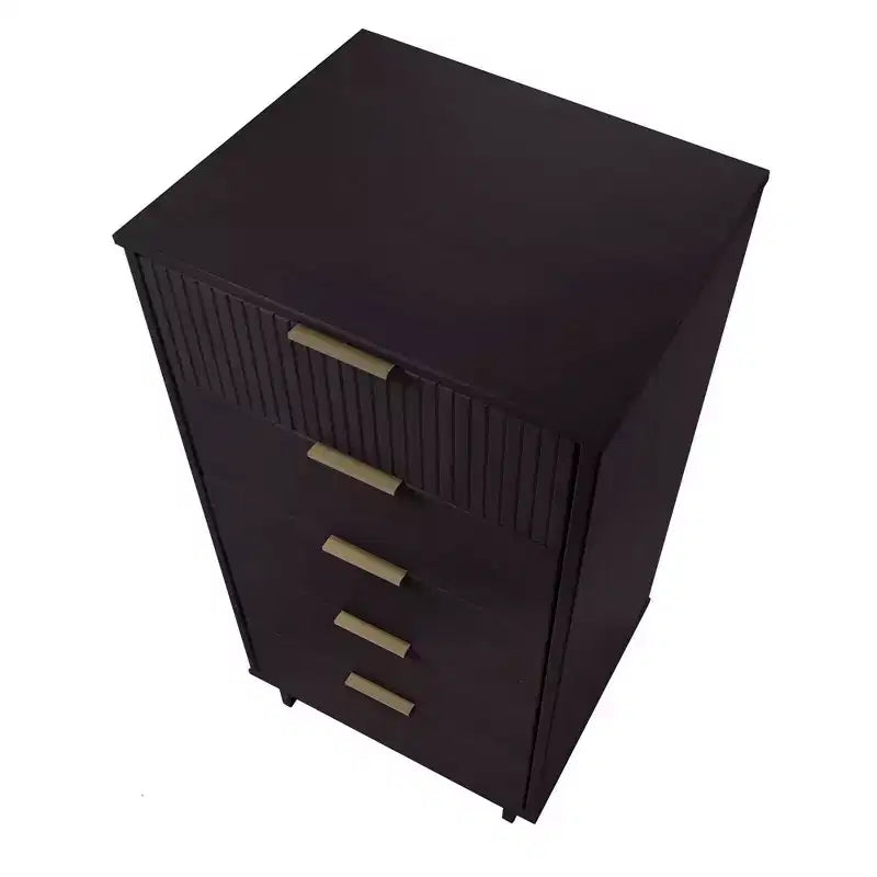 Manhattan Comfort 3pc Granville Narrow Chest with Dresser and Nightstand Bedroom Set
