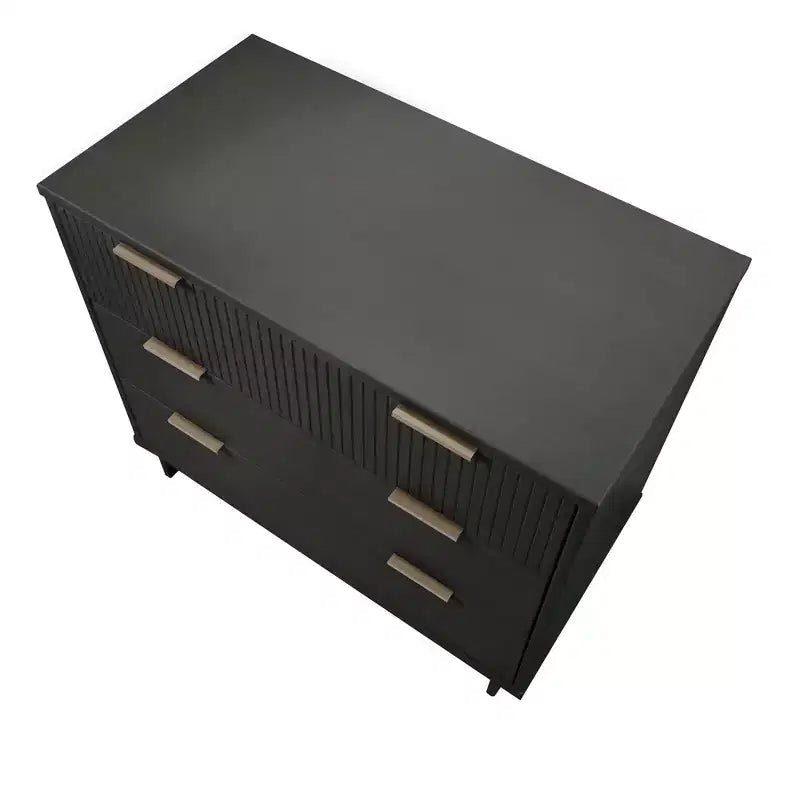 Manhattan Comfort 3pc Granville Narrow Chest with Dresser and Nightstand Bedroom Set