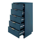 Manhattan Comfort 3pc Granville Narrow Chest with Dresser and Nightstand Bedroom Set